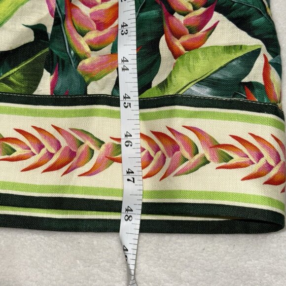 NWT Farm Rio Heli Leaves Button Front  Linen Midi Dress Tropical Button $248 - Picture 7 of 7